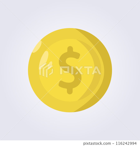 flat dollar icon vector illustration design 116242994