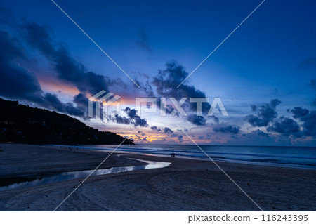 Nature landscape beautiful Light Sunset or sunrise over sea,Colorful clouds dramatic sky seascape,Amazing clouds and waves in sunset sky background Nature landscape beautiful Light Sunset or sunrise over sea,Colorful clouds dramatic sky seascape,Amazing clouds and waves in sunset sky background 116243395