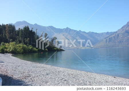 Lakeside Photo of Lake Wakatipu and The Remarkables in Glenorchy New Zealand 116243693