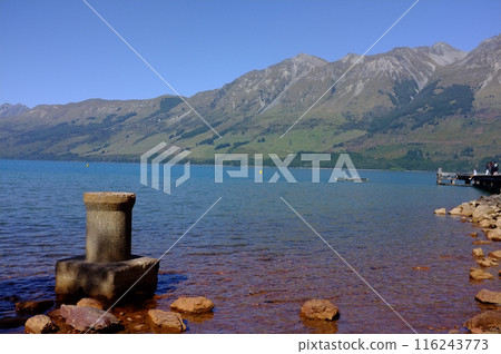 Lakeside Photo of Lake Wakatipu and The Remarkables in Glenorchy New Zealand Lakeside Photo of Lake Wakatipu and The Remarkables in Glenorchy New Zealand 116243773