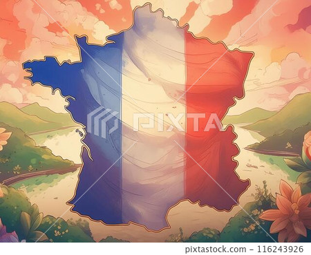 French flag 116243926