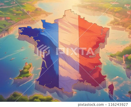 French flag 116243927