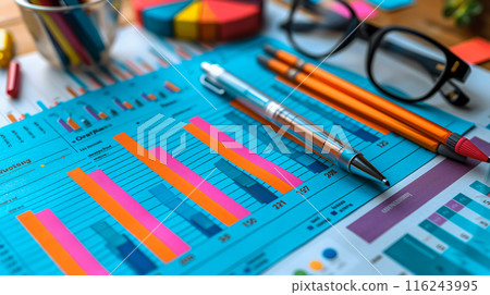 Exploring Consumer Behavior Through Marketing Research - Flat Design Animation in Split-Complementary Color Scheme Top View Exploring Consumer Behavior Through Marketing Research - Flat Design Animation in Split-Complementary Color Scheme Top View 116243995