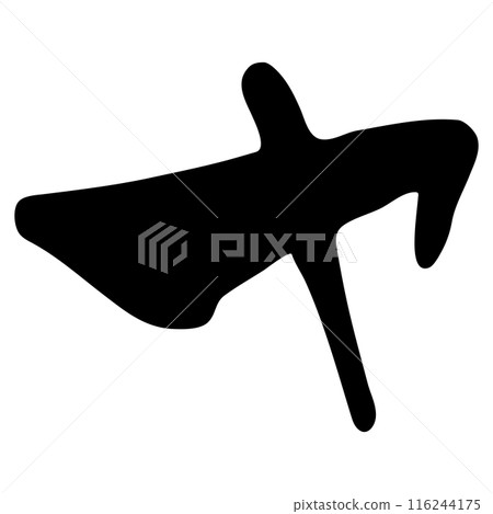 Ya (katakana) / Handwritten calligraphy material 116244175