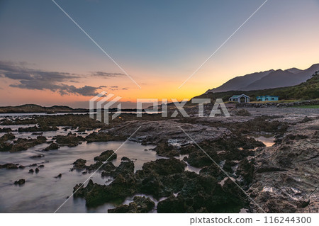 Sunset, Harutahama Beach, Yakushima Island (Autumn) 116244300