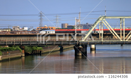 Nakagawa Floodway Bridge and Narita Express Nakagawa Floodway Bridge and Narita Express 116244306