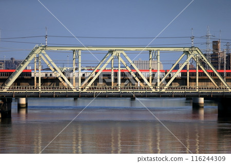 中川洩洪道大橋和成田特快 116244309