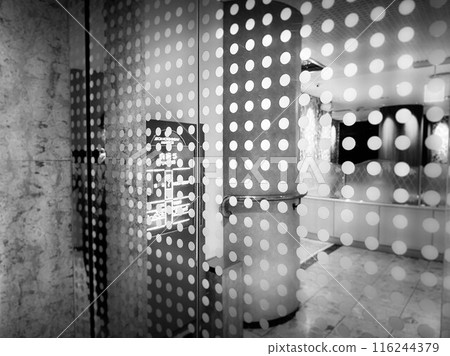 Elevator hall - polka dot pattern Elevator hall - polka dot pattern 116244379