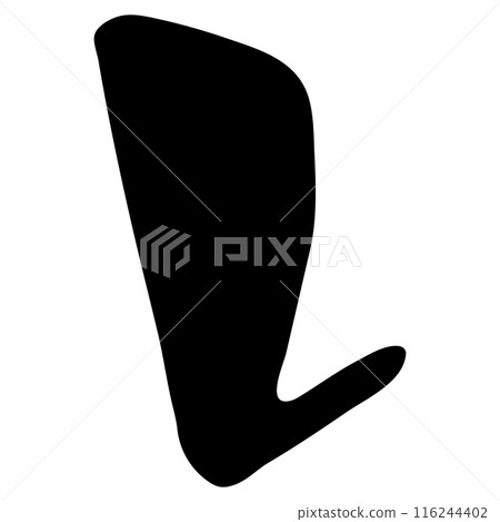 Re (katakana) / Handwritten calligraphy material 116244402