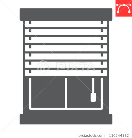 Jalousie glyph icon Jalousie glyph icon 116244582