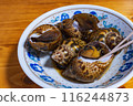 Delicious simmered whelk appetizer 116244873
