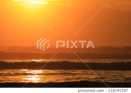 房總海及日出風景 房總海及日出風景 116245397