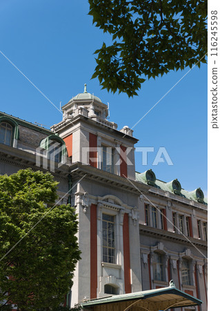 Nakanoshima Osaka City Central Public Hall and the early summer blue sky 116245598