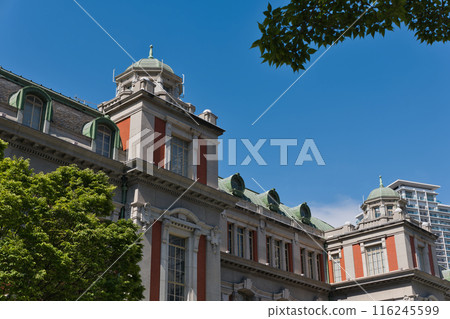 中之島大阪市中央公會堂及初夏藍天 中之島大阪市中央公會堂及初夏藍天 116245599