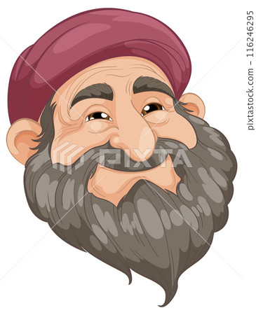 Smiling Bearded Man with Hat Smiling Bearded Man with Hat 116246295