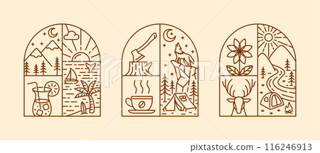 natural view in the form of a window 116246913