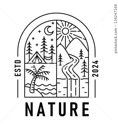 natural view in the form of a window 116247168