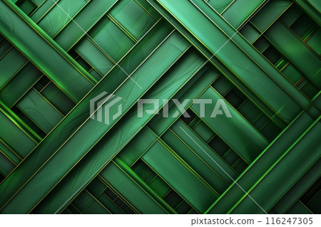 用幾何線條和漸層繪製的深綠色背景 116247305