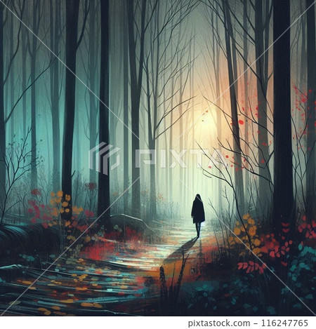 small tree in the forest 116247765