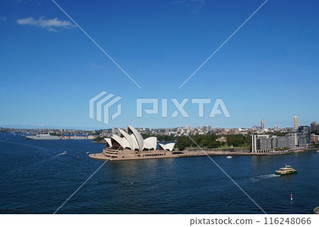 View of Sydney Opera House and the city from the Harbour Bridge View of Sydney Opera House and the city from the Harbour Bridge 116248066