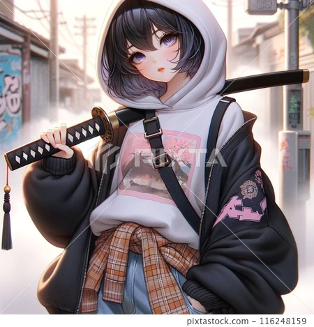 拿著日本刀的女孩 拿著日本刀的女孩 116248159