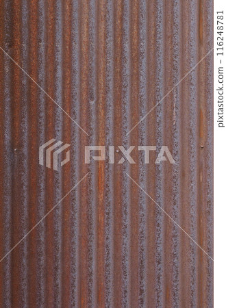 生鏽的瓦楞紙板 116248781