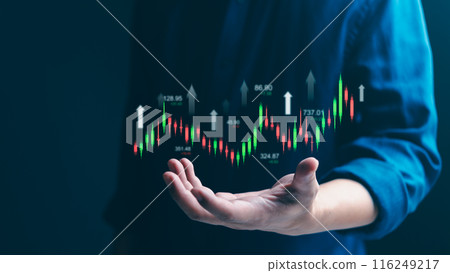 Stock market graph business finance investment exchange forex and fund. 116249217