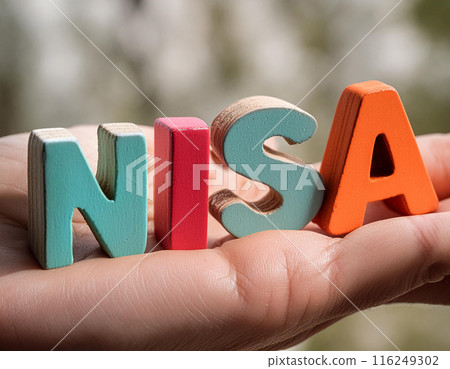 NISA 3D letters Self-investment image 116249302
