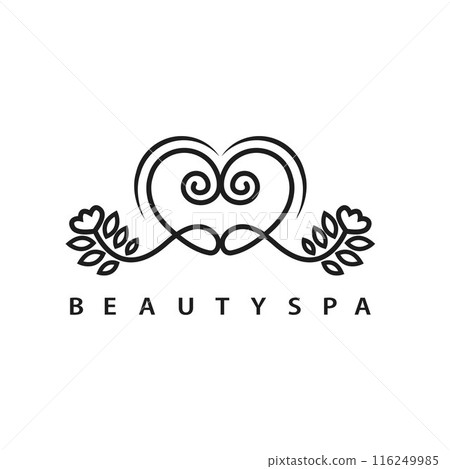 heart or love flower vector decoration for branding logo of beauty, spa, cosmetics, massage, boutique, salon and clinic heart or love flower vector decoration for branding logo of beauty, spa, cosmetics, massage, boutique, salon and clinic 116249985