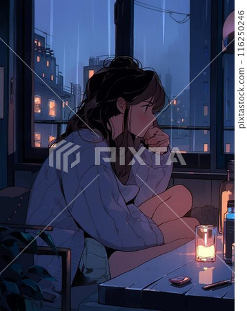 LoFi 女孩在深夜放鬆 116250246