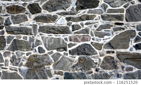 Exterior stone brick wall angled shape medieval Exterior stone brick wall angled shape medieval 116251520