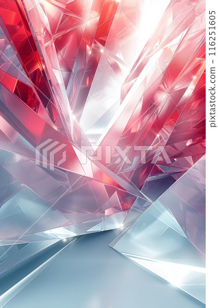 具有光線和幾何形狀的抽象化妝品背景 116251605