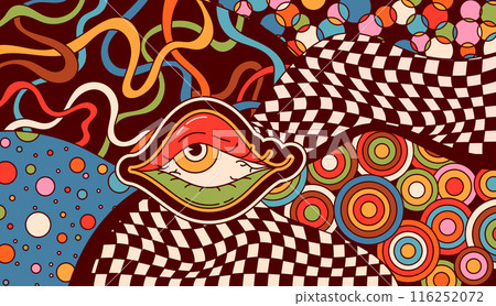 Abstract hippie decor. 116252072
