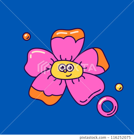 Abstract hippie sticker. 116252075