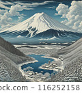 Mt. Fuji with snow 116252158