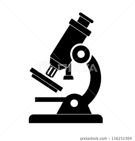 Microscope icon over white background. Vector illusration design. Microscope icon over white background. Vector illusration design. 116252304