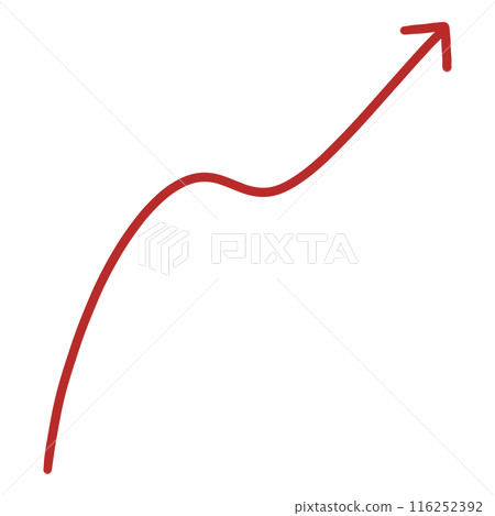 Red Curved Arrow illustration Curve Arrow Wave Arrow Wavy Arrow Design 116252392