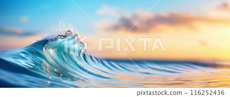 Super close-up of waves for banners 116252436