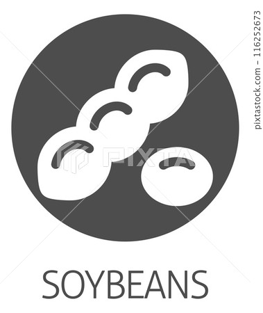 A Soybean Soy Bean Food Allergen Icon Concept A Soybean Soy Bean Food Allergen Icon Concept 116252673