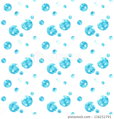 Beautiful light blue polka dot pattern Hand-drawn watercolor illustration textile Beautiful light blue polka dot pattern Hand-drawn watercolor illustration textile 116252791