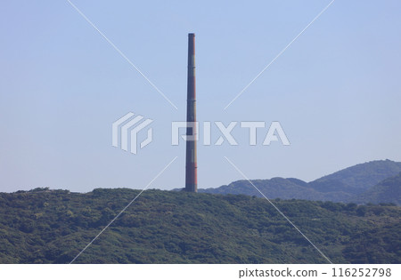 The second large chimney at the Saganoseki refinery The second large chimney at the Saganoseki refinery 116252798