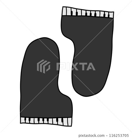 Two pianos illustration Two pianos illustration 116253705
