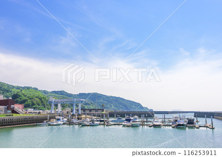 從道之站海岸眺望晴朗的藍天（宇土濱海好色館）（宇土市下密田町） 116253911