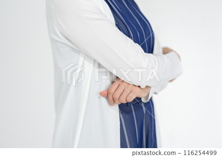 Senior woman, worried, thinking, no face Senior woman, worried, thinking, no face 116254499