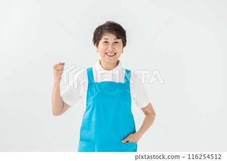 Female apron housekeeping helper Female apron housekeeping helper 116254512