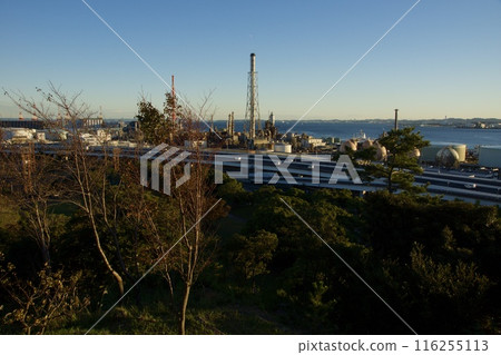 Sankeien Garden, View from Shofukaku, Industrial Area 116255113