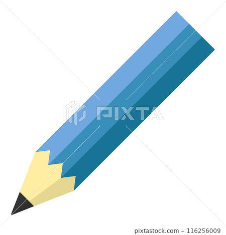 Blue pencil icon illustration Blue pencil icon illustration 116256009