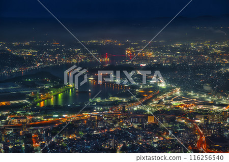 從北九州市佐倉山看到的夜景 從北九州市佐倉山看到的夜景 116256540