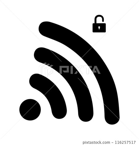 Collection of stock vector images depicting symbols and icons related to wireless Wi-Fi connectivity, including Wifi signal symbols and an internet Collection of stock vector images depicting symbols and icons related to wireless Wi-Fi connectivity, including Wifi signal symbols and an internet 116257517