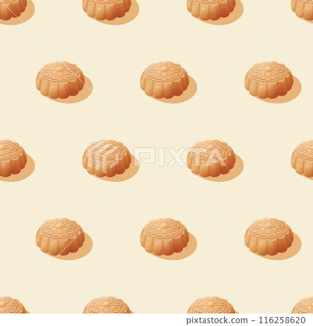 中秋節月餅無接逢圖樣背景圖 116258620